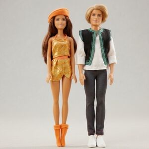 Lot of 2 Barbie Doll & Ken Doll